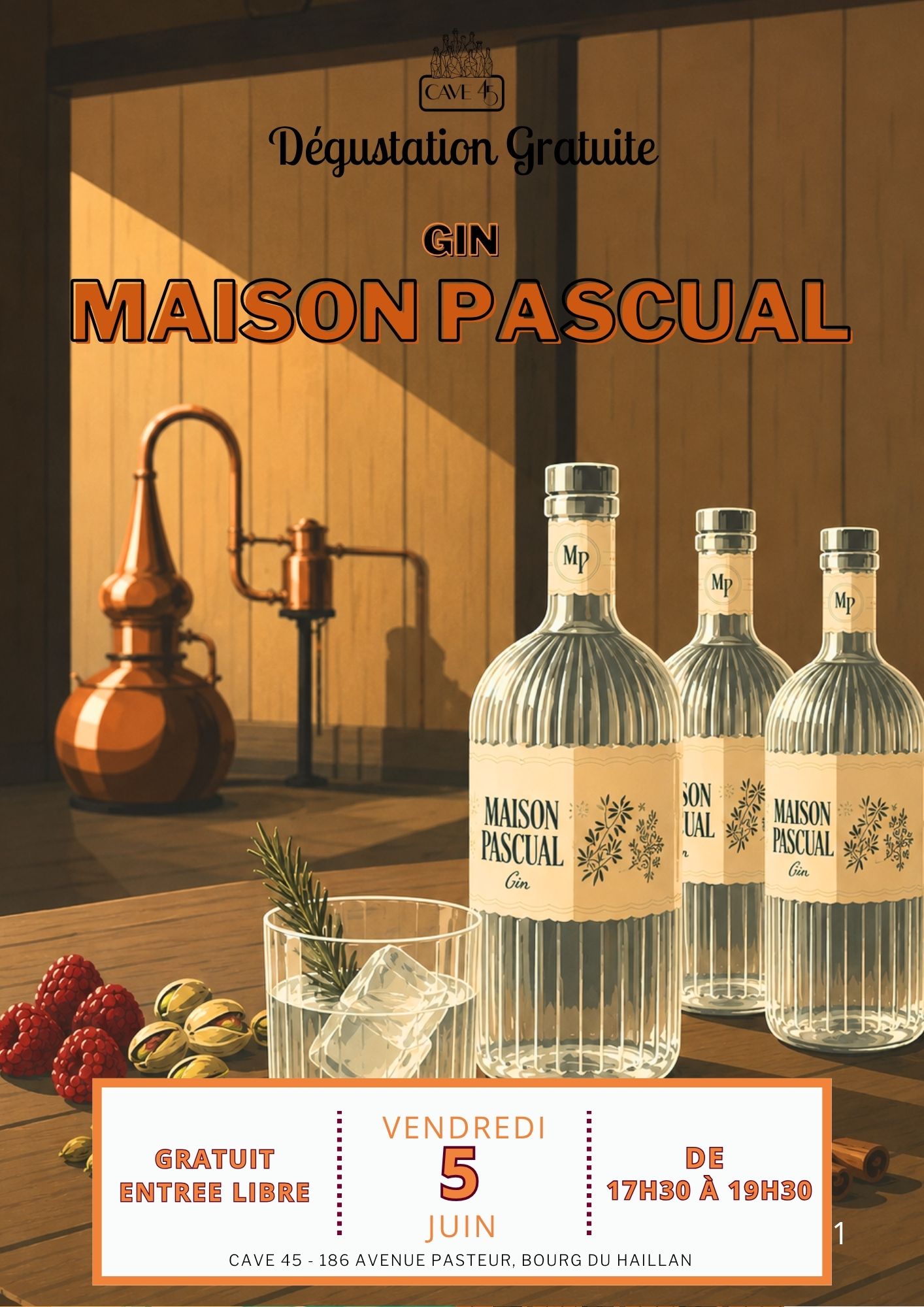 Dégustation gratuite Gin du Haillan