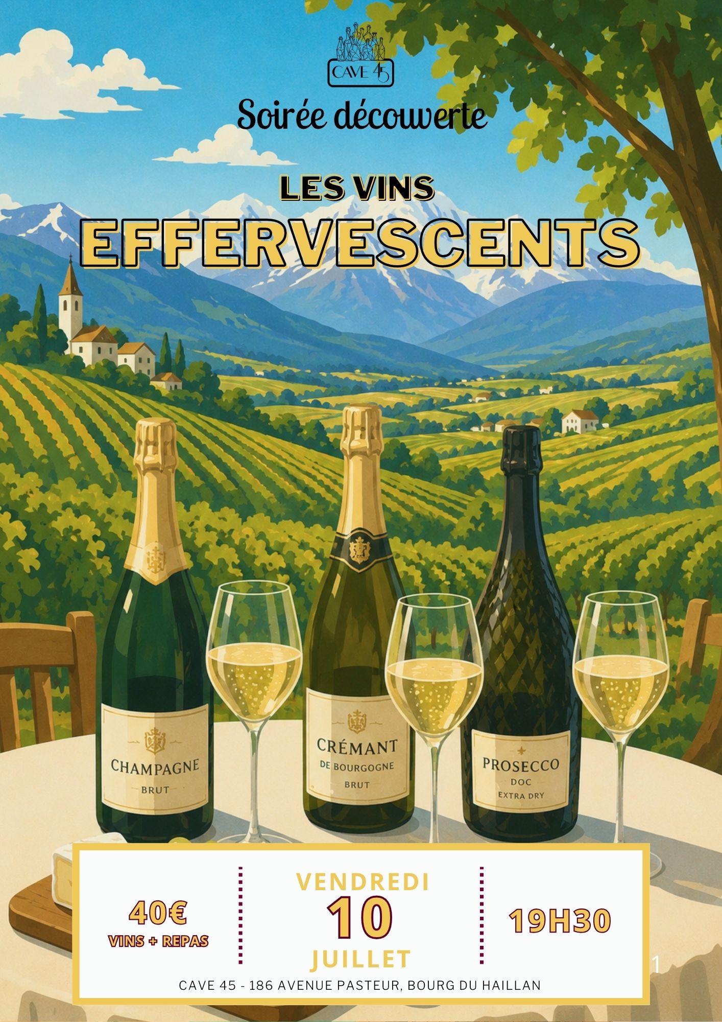 Soirée découvertes Vins effervescents